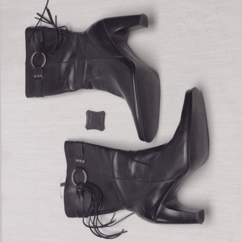 Harley Davidson Black Leather Boots - Picture 3 of 5